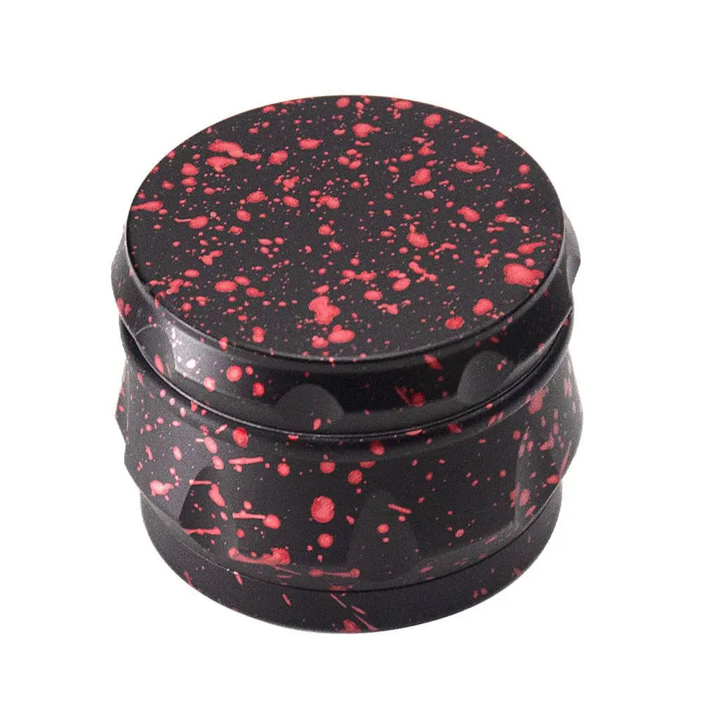 4pc Splash Pattern Drum Metal Herb Grinder