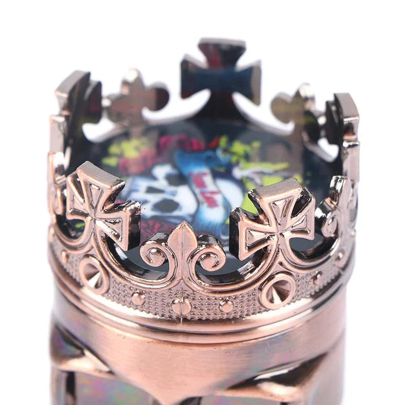 Skull Herb Grinder – 3-Piece Aluminum Grinder with Sharp Teeth