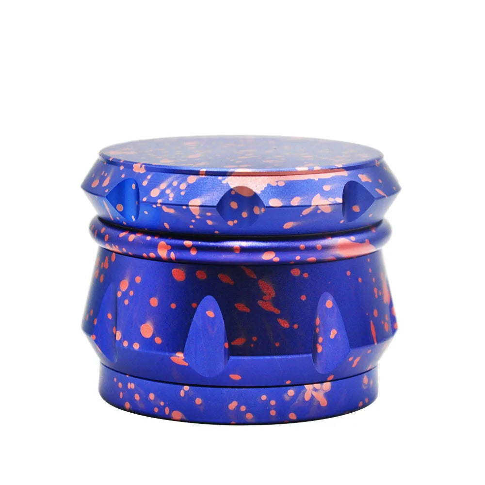 4pc Splash Pattern Drum Metal Herb Grinder