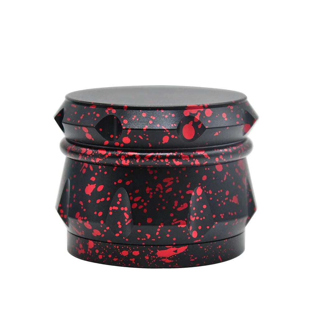 4pc Splash Pattern Drum Metal Herb Grinder